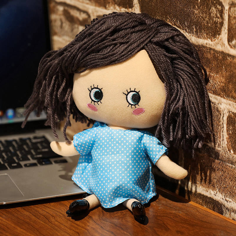 Wholesale Custom Cheap Plush Toy Human Plush Baby Black Girl Rag Dolls