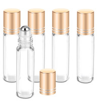 5ml 10ml 15ml verre clair rouleau sur bouteille/sérum de soin de la peau maquillage huile de soin personnel/cosmétique verre rouleau sur bouteille