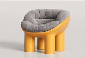 Nordic Indoor Living Room <b>Chair</b> - Minimalist Solid Wood Frame Accent <b>Chair</b> - Product Image 5