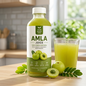 Jus d'Amla (Gooseberry Indien) Marque Blanche 500ml – Extrait Naturel de Fruit d'Amla Premium Pressé à Froid – Antioxydant et Soutien Immunitaire pour Enfants et Adultes - Product Image 2