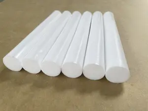 耐熱・耐薬品性ホワイトナチュラルピュアバージンPTFEプラスチックロッド