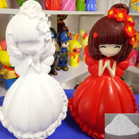 Bubuk gipsum kimia ultra putih kekuatan tinggi untuk pembuatan produk patung plester angka dekoratif patung boneka