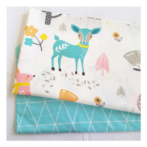 Vải Cotton In Hoạt Hình Nhà Máy Vải Flannel 100 Cotton In Phản Ứng Tùy Chỉnh Bán Sỉ Trung Quốc - Product Image 1