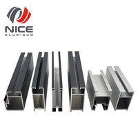 Profils en alliage d'aluminium OEM série 6000 6063, service de découpe sur mesure, couleur personnalisée, traitement de surface personnalisé, porte fenêtre