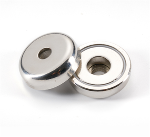 Imanes de copa de neodimio fuertes a <span class=keywords><strong>precio</strong></span> de fábrica LFYGY con agujeros avellanados y tornillos imán de olla potente N35-N52 uso Industrial - Product Image 4