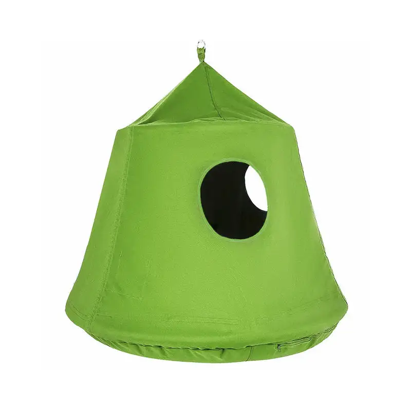 नई डिजाइन छोटे आकार फांसी पेड़ तम्बू ग्रीन बच्चों निविड़ अंधकार फांसी ट्री हाउस तम्बू