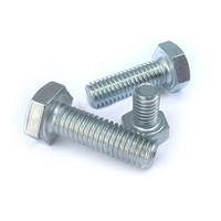 Bolts Manufacturers Galvanised 4.8 8.8 12.9 Grade Din 933 Blue-white Zinc Plated Flat HEX Hexagon Socket Head Cap Bolt Screw