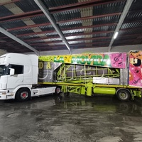 Manège Disco Tagada sur remorque pour fêtes foraines et carnavals, équipement de divertissement personnalisable
