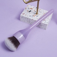 Pinceau de maquillage pour le visage à poils synthétiques avec manche en plastique DM, best-seller, applicateur de poudre, violet