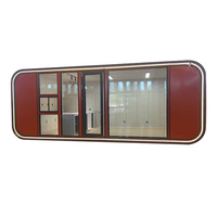 Cabine Apple Moderne de Haute Qualité, Cuisine Préfabriquée, Maison Capsule Portable, Bâtiment de Bureau Design, Pod Double-étage, Cabine Apple