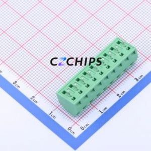 JL102-38109G01 <b>Screw</b> Terminal <b>Block</b> Through hole Component (THT),P=3.81mm Connector 1x9P 3.81mm Green Through Hole - Product Image 2