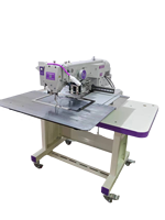 Nouvelle machine à coudre industrielle informatisée automatique à une aiguille, à grande vitesse, programmable, mécanique, à lit plat, avec moteur