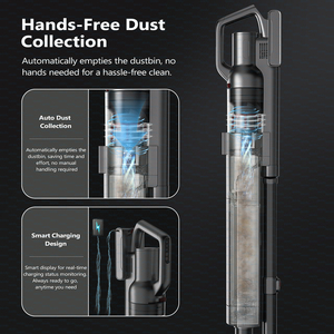 Aspiradora Inalámbrica de Mano sin Bolsa, Batería de Iones de Litio, Limpieza Profunda, Limpieza Automática del Polvo, Todo en Uno, Portátil, para Uso Doméstico - Product Image 6