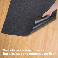 Tapis de Sol Pas Cher en PE avec Support Imperméable, Anti-Huile et Résistant à la Chaleur pour Barbecue de Terrasse, Protection de Gril