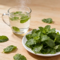 Té de Hojas de Menta Secas de Alta Calidad, 100% Natural, Hoja de Hierbabuena Pura Sin Tallo, Té de Hierbas
