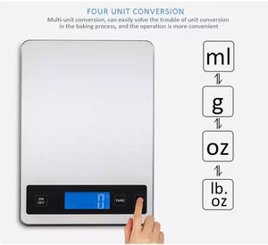 बहुक्रिया 5Kg <span class=keywords><strong>5000G</strong></span> 11Lb खाद्य वजन पोषण इलेक्ट्रॉनिक डिजिटल वजन रसोई पैमाने पर - Product Image 3