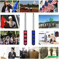 Drapeau de guide touristique en polyester avec logo personnalisé avec poteau télescopique rétractable Drapeaux et bannières promotionnels