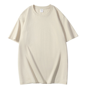 Camiseta de algodón puro transpirable con cuello redondo y hombros caídos, estilo urbano, <span class=keywords><strong>doce</strong></span> colores, manga corta, 200g, al por mayor - Product Image 4