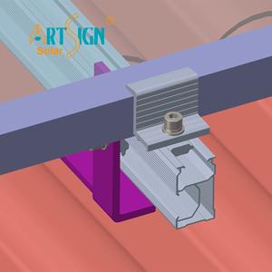 Panneau de support de montage de crochet solaire d'acier inoxydable de vente directe d'usine pour des pinces de <span class=keywords><strong>fixation</strong></span> <span class=keywords><strong>sur</strong></span> le toit de tuile - Product Image 2