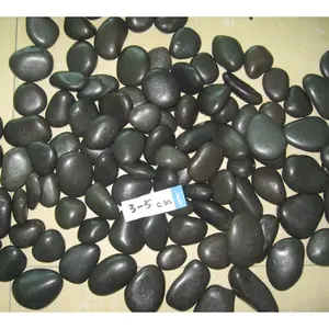 black color stone pebble/black river pebbles/cobblestone