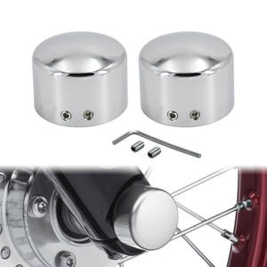 Cubierta de tuerca de eje delantero para motocicleta, Perno cromado negro para <span class=keywords><strong>Harley</strong></span> Softail Sportster Road King v-<span class=keywords><strong>rod</strong></span> XL 883 <span class=keywords><strong>1200</strong></span> - Product Image 4