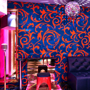 Papier peint moderne en PVC ignifuge et imperméable pour salon, salles de karaoké, bars, couloir 3D stéréo, fond de <span class=keywords><strong>mur</strong></span> scintillant - Product Image 4