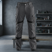 Pantalon de travail haute visibilité pour hommes, en coton Rip-Stop, imprimé UV, avec coutures thermosoudées, détection par détecteur de métal, personnalisable