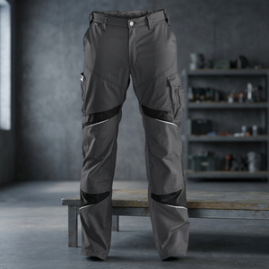 Pantalon de travail haute visibilité pour hommes, en coton Rip-Stop, imprimé UV, avec coutures thermosoudées, détection par détecteur de métal, personnalisable - Product Image 3