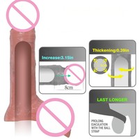 Jouets sexuels vibrants réalistes pour hommes, gode souple portable avec télécommande, manchons de gode à porter, usage adulte