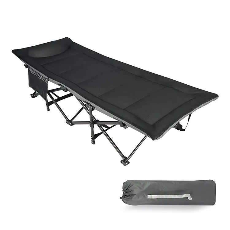 Cuna camilla de metal plegable fácil de llevar Cama de camping plegable Metal de aluminio Senderismo al aire libre Cuna para dormir