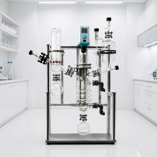 Industrial Thin Film Evaporator Vacuum Wiped Film Evaporator for Chemical Food Liquid Concentration 316L Stainless Steel