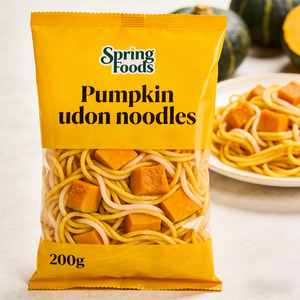 Nouilles Udon à la citrouille <span class=keywords><strong>sans</strong></span> <span class=keywords><strong>sucre</strong></span> et faibles en sodium, en vrac ou en boîte, cuisson en 1 minute pour un repas équilibré - Product Image 1