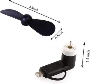 Hot Selling Standard Mini Soft <b>Portable</b> Low Power Mini Usb Fan for Phone - Product Image 4