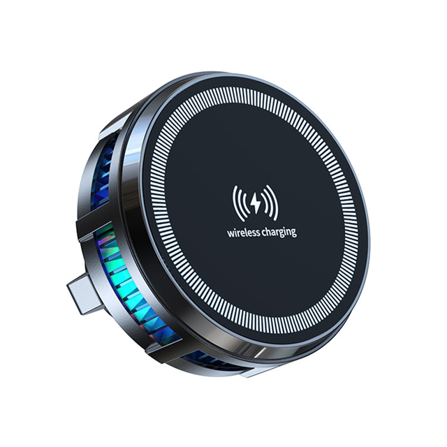 Wireless Charger, Magnetic Induction Semiconductor Cooling, Compatible with Multi-functional Stand,Three-speed adjustment