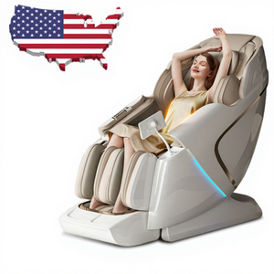 Cadeira de Massagem Shiatsu 4D de Gravidade Zero para o Corpo Inteiro, Luxuosa, com Airbags Elétricos, Controle de Voz Inteligente Bluetooth 4D - Product Image 1