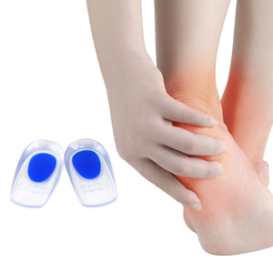 Coppe per tallone in Gel di Silicone inserti per <span class=keywords><strong>scarpe</strong></span> per fascite plantare tallone dolente sperone osseo e protezioni per alleviare il dolore all'achille cuscinetti per il Comfort del piede - Product Image 2