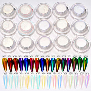 Порошок хамелеона HNDO Aurora, пигмент для ногтей, блестящий порошок хамелеона для ногтей - Product Image 2