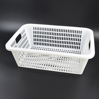 Panier de rangement en plastique de haute qualité pour le bureau, la cuisine et l'organisation des courses, design empilable pour un rangement facile