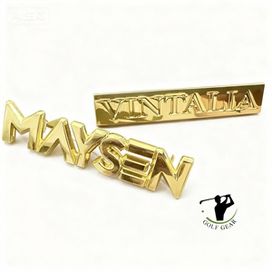 Étiquette métallique personnalisée en acier titane de qualité supérieure, lettres de l'alphabet pour décoration intérieure de luxe, marque d'identification robuste, service OEM compétitif - Product Image 4
