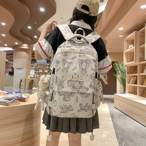 Little Bear <b>Backpack</b> 18 In Large Capacity For Female Students School Education Spring 2024 - Product Image 4