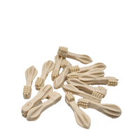 Friandises pour chiens en forme de brosse, saveur lait, à base d'amidon de maïs, pour un nettoyage dentaire en profondeur, la santé de la peau et du pelage, sans céréales, riches en protéines