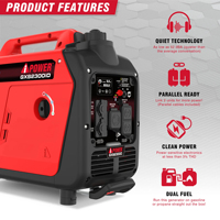 Générateur à essence silencieux Senci Portable Inverter 3kw 4kw