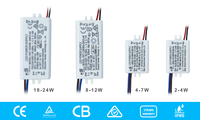 Controlador LED de Corriente Constante de 6W, 130mA, 180mA, 270mA, 300mA, 500mA, 600mA, 700mA con Salida de CC, Venta al por Mayor del Fabricante