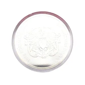 厂家直销压铸精细300克镀银两面可旋转双硬币收集器挑战硬币