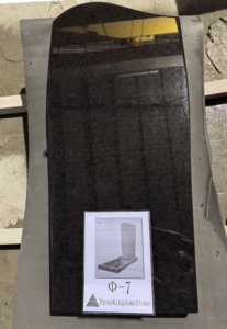 Série Orthodoxe Russe : <span class=keywords><strong>Pierre</strong></span> <span class=keywords><strong>tombale</strong></span> en granit noir absolu, courbe verticale, gravée sur mesure avec base pour cimetière - Product Image 2