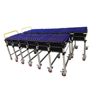 China Factory Flexible Plastic Skate Wheel <strong>Telescopic</strong> <strong>Conveyor</strong> for Unloading Goods - Product Image 1