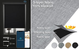 प्यूफिके पूर्ण रंगों मोटर चालित कॉर्लेस स्प्रिंग सिस्टम रोलर अंधा वसंत के लिए रोलर अंधा - Product Image 4