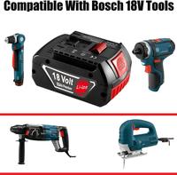 Batterie de remplacement 18V 5.0Ah compatible avec la batterie d'outil Bosch 18V BAT610 BAT611 BAT619 BAT620 BAT610G