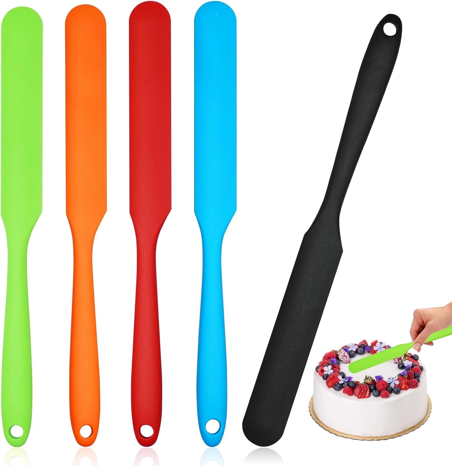 Heat Resistant Mixing Butter Spatulas Baking Scrapers Non-Stick Jam Scraper Cake Baking Utensils Silicone Small Scraper