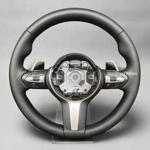 Volant de direction chauffant et vibrant en <span class=keywords><strong>cuir</strong></span> de rechange pour BMW F31 F34 F35 F32 F33 F36 F10 F11 F07 F18 F06 F12 F13 - Product Image 4